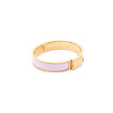 thumbnail clic cadenas bangle rose pink with rghw - L'UXE LINK