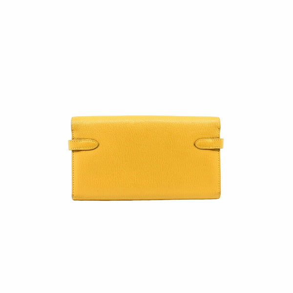 kelly long wallet lemon goat phw B stamp - L'UXE LINK