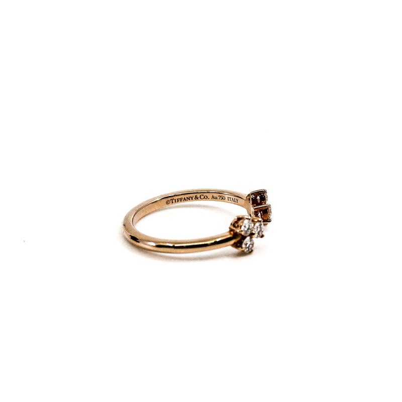 aria open diamond ring in 18k rg rrp 3950