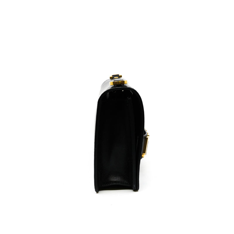 medium j'a dior chain bag in leather black ghw