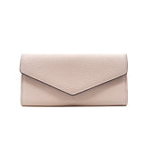 thumbnail long wallet calf skin pink inside green phw