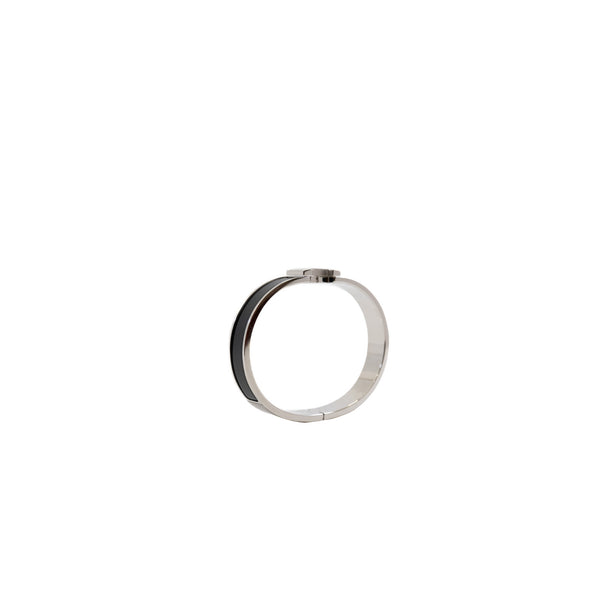 clic h laiton finiti bracelet in black phw - L'UXE LINK