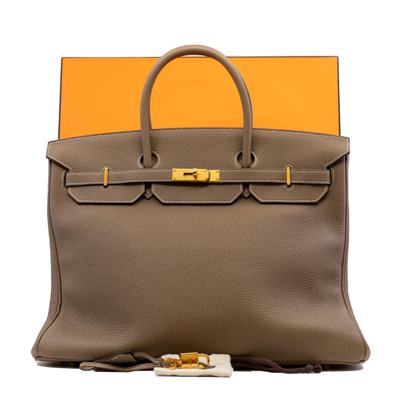 Hermes Birkin Bag 40cm Gold Togo Gold Hardware