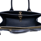 thumbnail city steamer in leather black ghw - L'UXE LINK