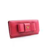 thumbnail Prada wallet red rose with a bow - L'UXE LINK