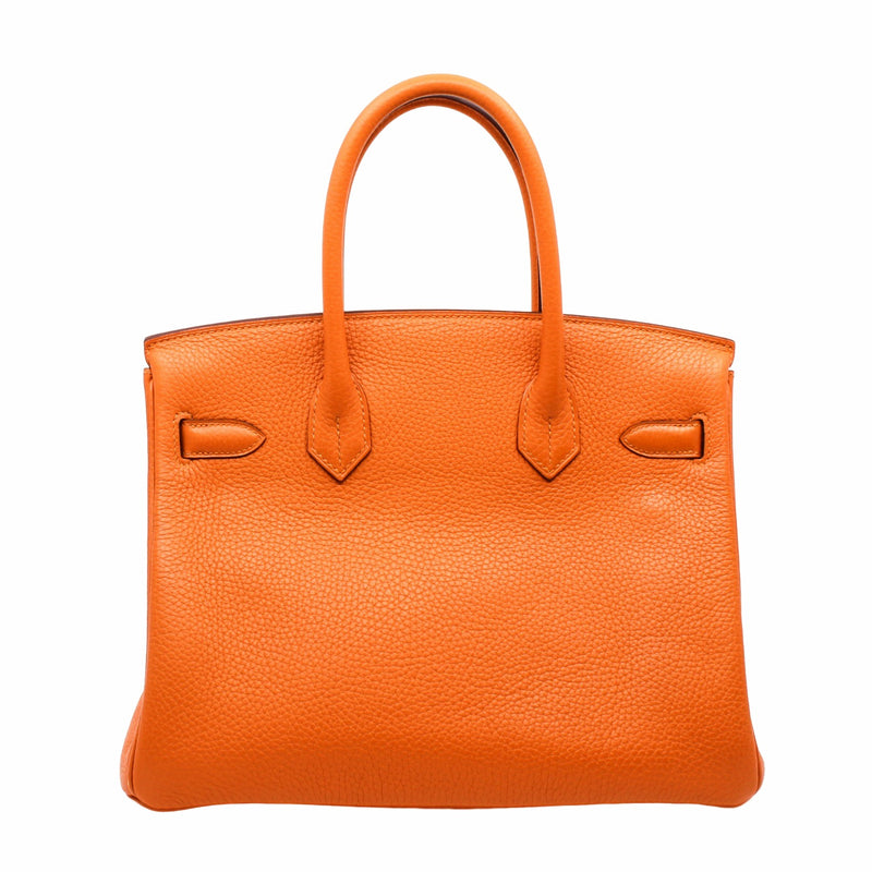 birkin 30 i9 orange togo phw C stamp - L'UXE LINK