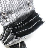 thumbnail square flap bag in gray snake skin seri 17 - L'UXE LINK