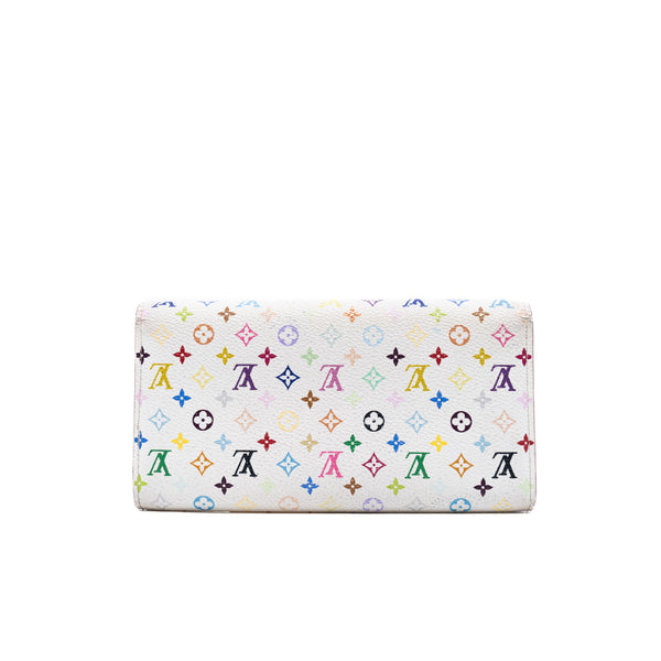 Emilie Wallet in multi color white - L'UXE LINK