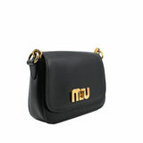 thumbnail side bag  leather black  ghw - L'UXE LINK