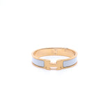 thumbnail clic h bangle in in white rghw - L'UXE LINK