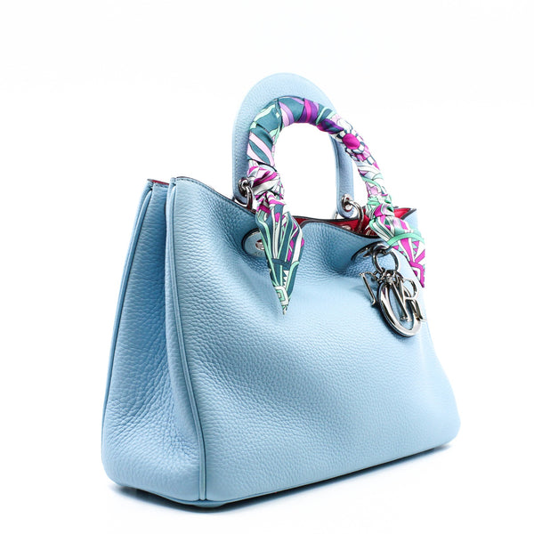 issimo MM light blue mix rosepink  with twilly  phw - L'UXE LINK