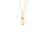 thumbnail lock necklace with diamonds in 18k rg #21W135124