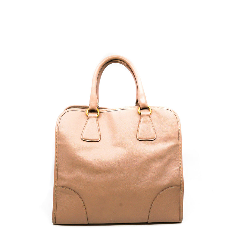 tote in saffiano leather beige color