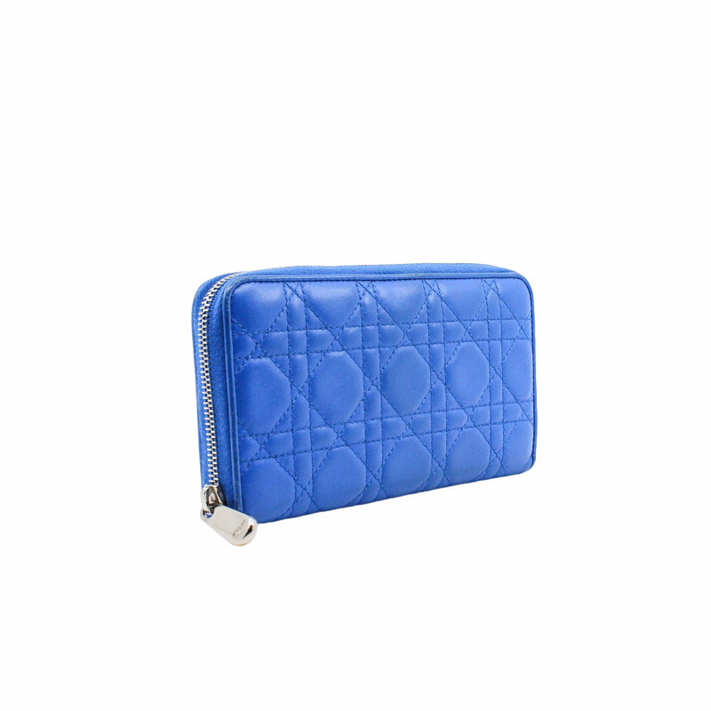 Zip Around Escapade Wallet lambskin blue ghw