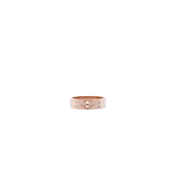 kelly 4 diamonds ring in 18k rg #52. seri 22A325724 - L'UXE LINK