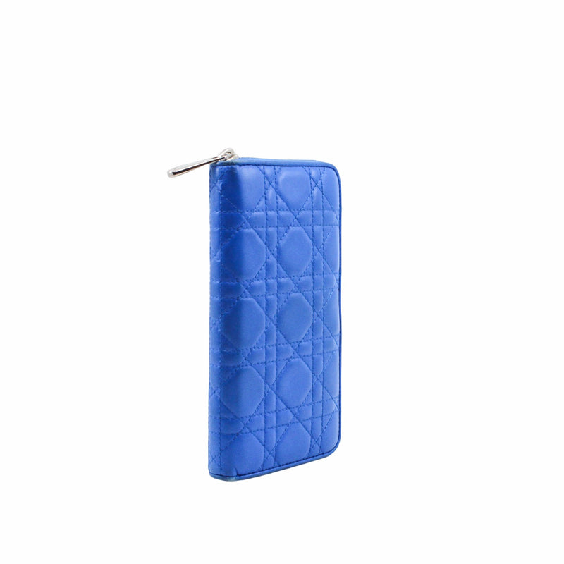 Zip Around Escapade Wallet lambskin blue ghw