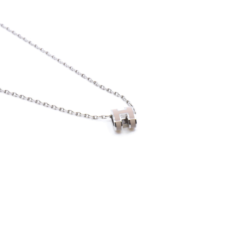 mini pop h necklace grey phw