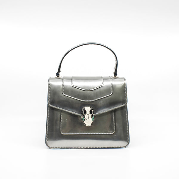 serpenti top handle silver phw - L'UXE LINK