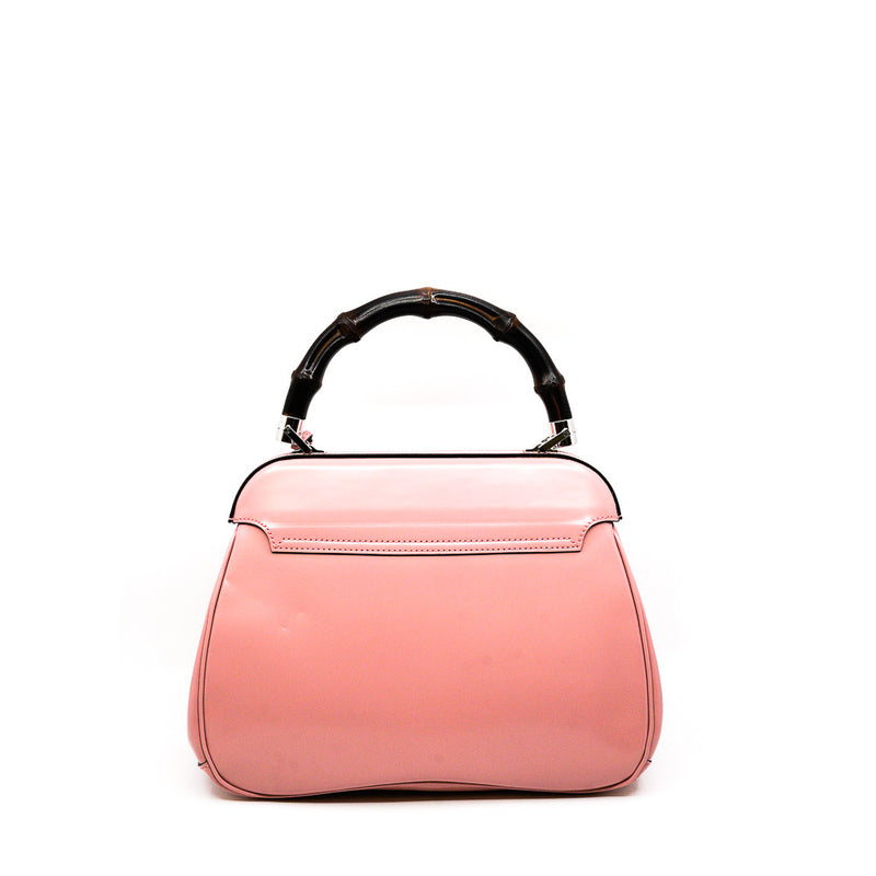 flap lock bag in patent pink phw - L'UXE LINK