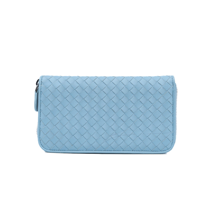 long wallet zippy blue