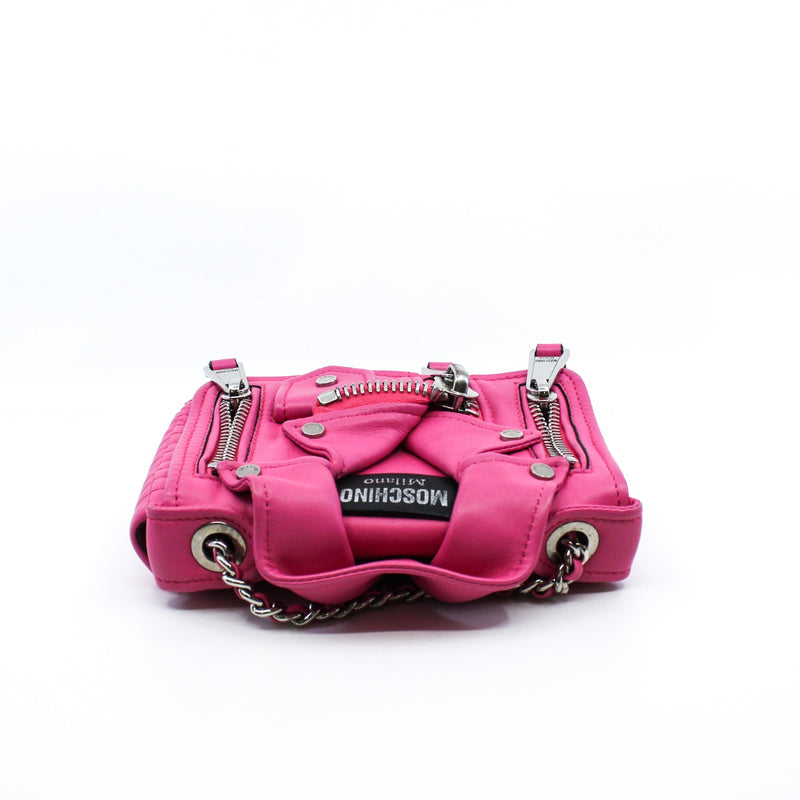 moschino chain bag in pink