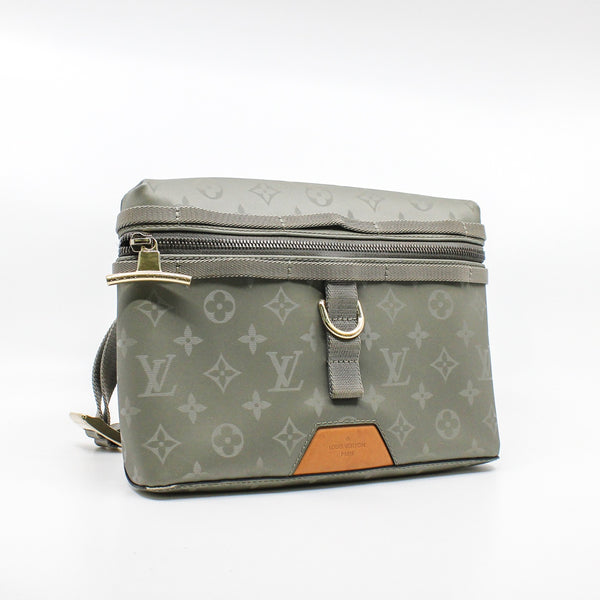 belt bag Canvas light green phw - L'UXE LINK