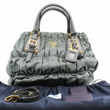 thumbnail PRADA TOTE FABRIC green - L'UXE LINK