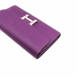 thumbnail constance long wallet epsom purple phw T stamp - L'UXE LINK