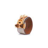 thumbnail cdc bracelet in leather nata ghw - L'UXE LINK