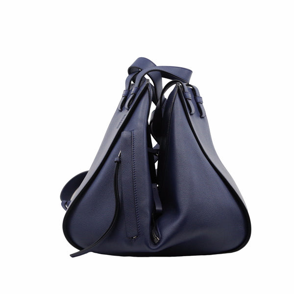 HAMMOCK SHOULDER BAG SMALL LEATHER NAVY PHW - L'UXE LINK