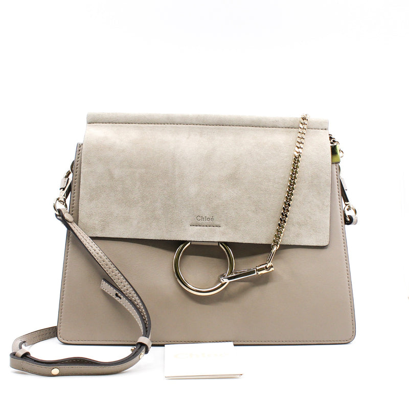 faye medium leather grey - L'UXE LINK