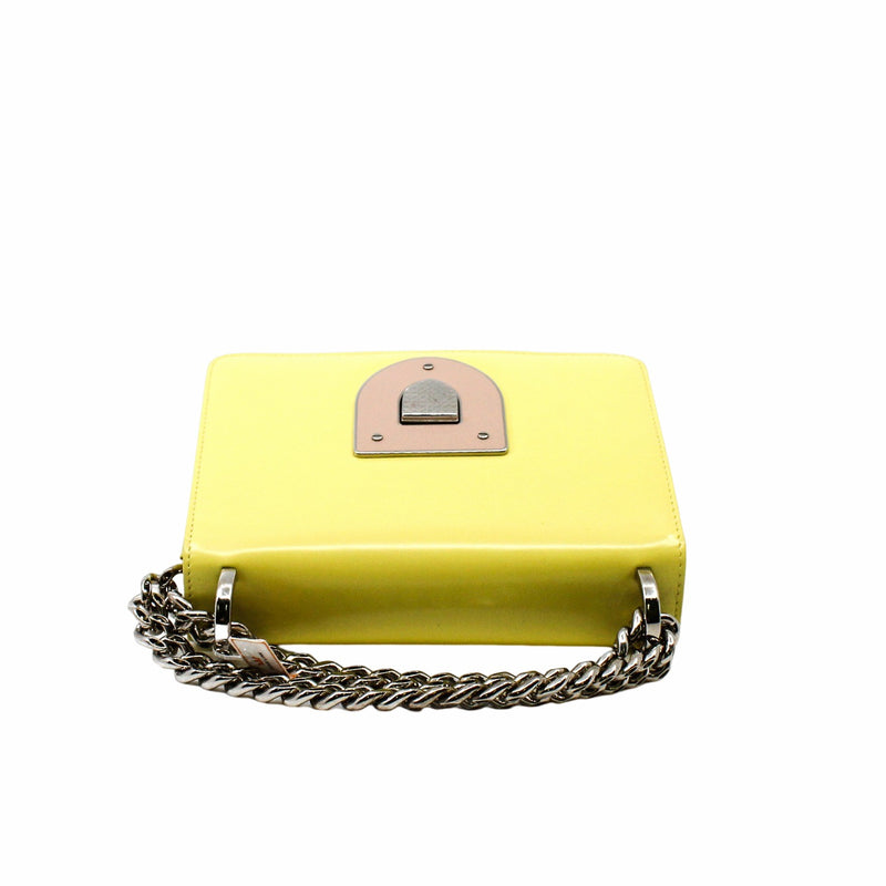 ama mini leather yellow phw