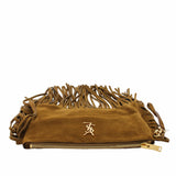 thumbnail MEDIUM tassels CLUTCH BROWN GHW - L'UXE LINK