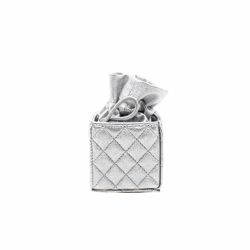 silver clutch with chain mini bucket ghw seri 31 - L'UXE LINK