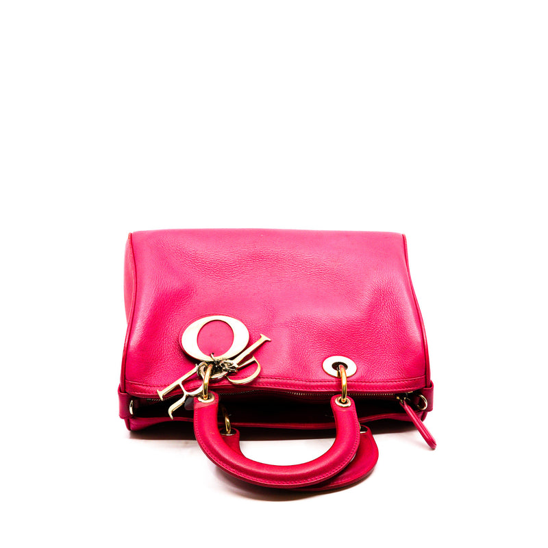 zip tote in calfskin pink phw