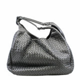 thumbnail Nappa Intrecciato Hobo Bag  Large   Lambskin  Grey