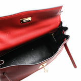 Hermes Kelly 32 Rouge Garance PHW Togo Stamp M –