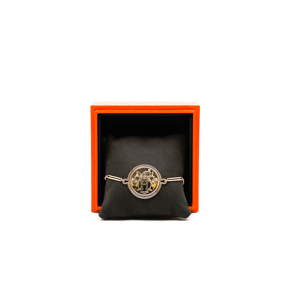 ex libris gm coin bracelet in 18k rg - L'UXE LINK